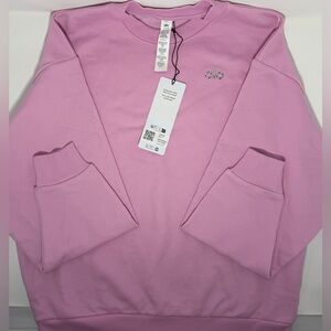 NWT Alo Accolade Women’s Crewneck Pullover Sweatshirt, Candy Heart Pink, Size S